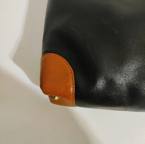 Vintage  Givenchy Black Leather Shoulder Purse - Picture 10 of 16